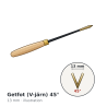 Getfot (V-järn) 45° 13 mm Acorn – illustration
