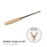 Henry Taylor Acorn 60° V-Parting Tool 20 mm – illustration