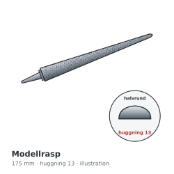 Auriou modellrasp 175 mm (7 tum) huggning 13 – illustration