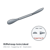 Auriou riffelrasp 250 mm kniv/sked huggning 10 – illustration