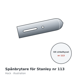 Hock Chip Breaker for Stanley No. 113 – illustration