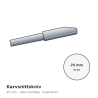 Hock karvsnittskniv 25 mm utan handtag – illustration