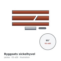 Hock byggsats sickelhyvel (skraphyvel) – illustration