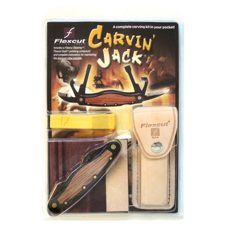 Flexcut Carvin' Jack, fällkniv med 6 blad, vänsterhänt