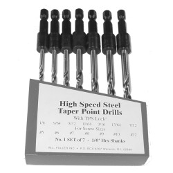W.L. Fuller TPS-Lock Taper Point Drill Set No. 1