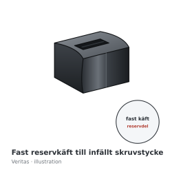 Veritas fast reservkäft till infällt skruvstycke – illustration