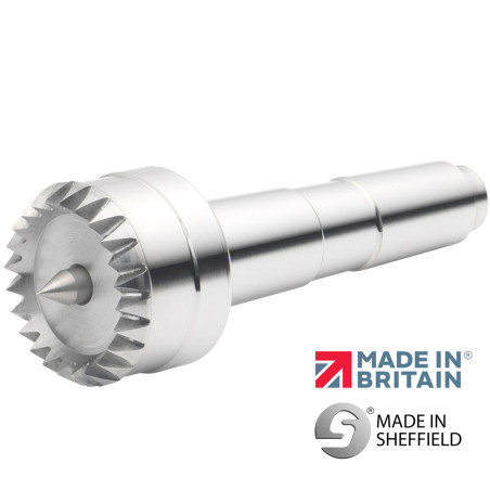 Record Power Coronet Hawk 32 mm (1 1/4") Multi-Tooth Sprung Point Drive Centre, 2MT