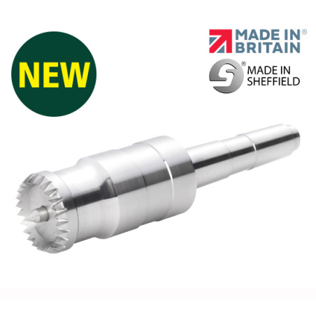 Record Power Coronet Falcon 32 mm (1 1/4") Multi-Tooth Sprung Point Live Centre, 2MT