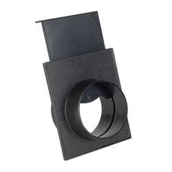 Record Power 4" Plastic Blast Gate, Unequal Size Ends