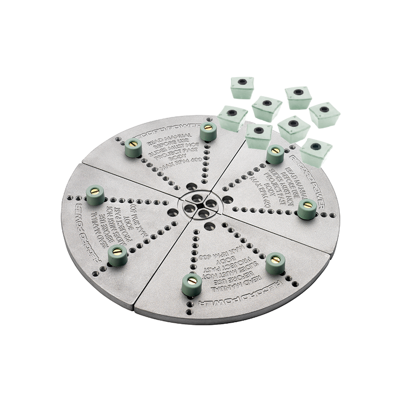 Record Power Remounting Jaws Mega, Bowls up to 295 mm, with Angular Buffer Stops