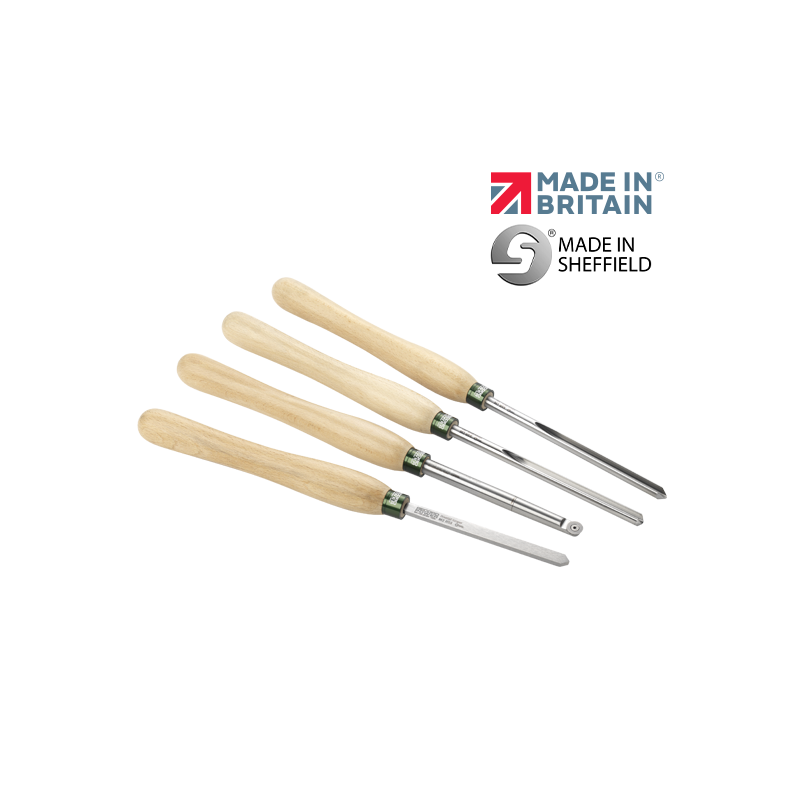 Record Power ProComfort Ultimate Bowl Turning Tool Set, 4 Piece