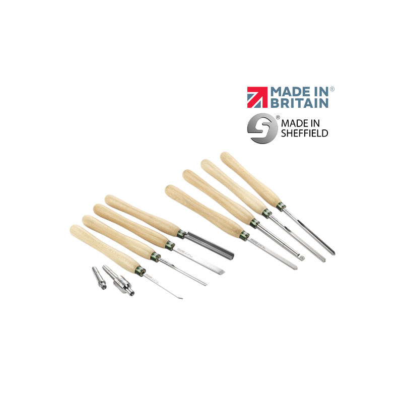 Record Power ProComfort Master Woodturning Collection, 10 delar