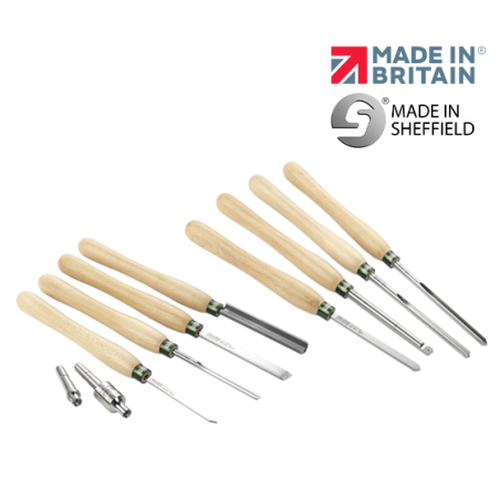 Record Power ProComfort Master Woodturning Collection, 10 delar