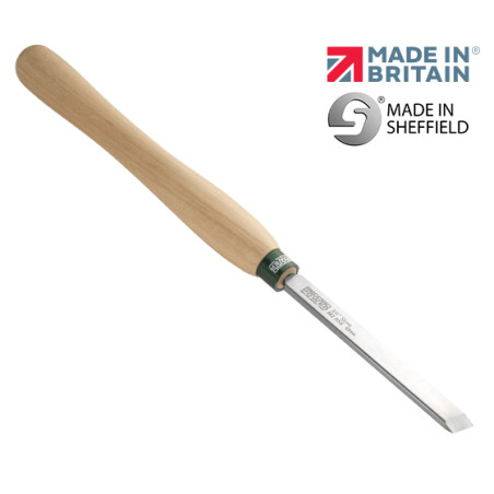 Record Power ProComfort 1" Skew Chisel, Rolled Edge
