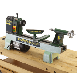 Record Power DML305 Cast Iron 6 Speed Midi Lathe, M33 × 3.5, 2MT, 230 V, Euro Plug