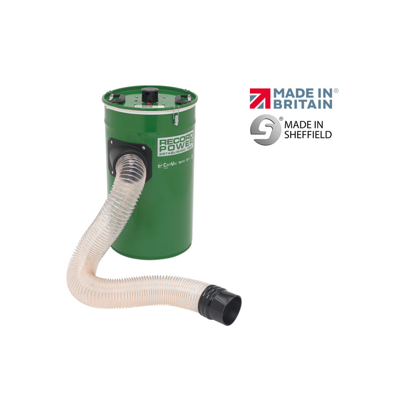 Record Power CamVac CGV336-3 55 L 1000W Medium Extractor, 4" Inlet, Euro Plug