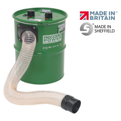 Record Power CamVac CGV386-5 90 L 2000W Large Extractor, 4" Inlet, Euro Plug
