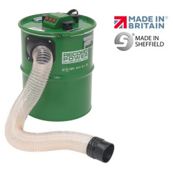 Record Power CamVac CGV386-6 90 L 3000W Large Extractor, 4" Inlet, Euro Plug