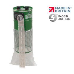 Record Power CamVac CGV286-3-WALL 150 L 2000W Compact Wall Mounted Extractor, 4" Inlet, Euro Plug