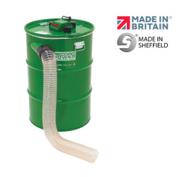 Record Power CamVac CGV486-6 200 L 3000W Heavy Duty Extractor, 4" Inlet, Euro Plug