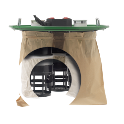 Record Power CamVac CGV486-6 200 L 3000W Heavy Duty Extractor, 4" Inlet, Euro Plug