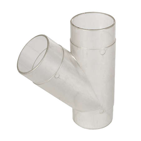 Record Power Y-koppling 2,5", klar plast