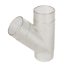 Record Power Y-koppling 2,5", klar plast