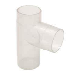 Record Power 2.5" Clear Plastic T Fitting