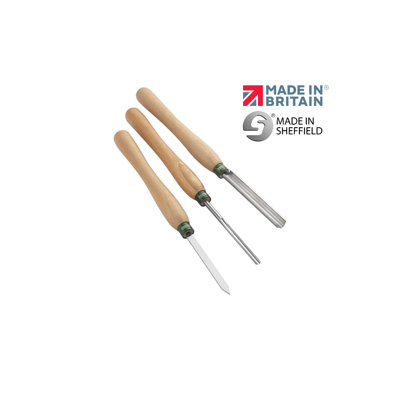 Record Power 3 Piece Spindle Turning Tool Set