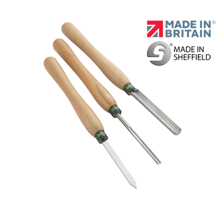 Record Power 3 Piece Spindle Turning Tool Set