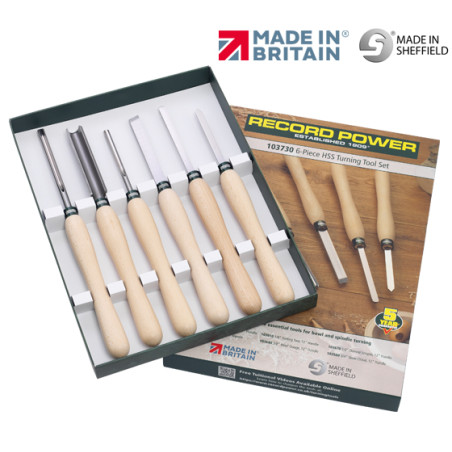 Record Power 6 Piece Turning Tool Set