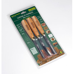 Record Power Carving by Numbers Spoon Carving Set, 3 Piece