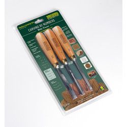 Record Power Carving by Numbers Pattern Carving Set, 3 Piece