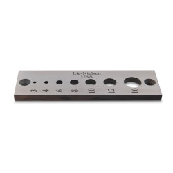 Lie-Nielsen Metric Dowel Plate, 3-16 mm