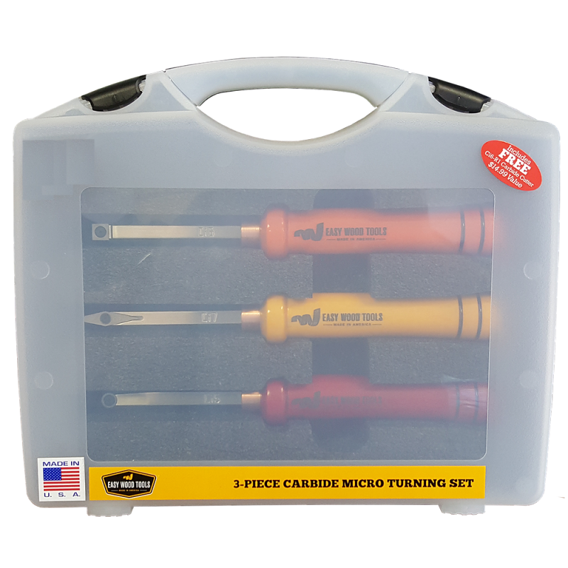 3-delars Carbide Micro Turning Tool Set