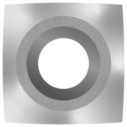 Ci1-R2-NR Negative Rake Carbide Cutter - 2" Radius