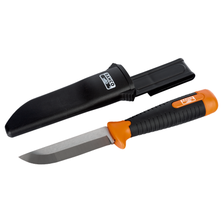 Heavy Duty Wrecking Knives with Curved Blade and Rubberised Handle