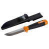 Heavy Duty Wrecking Knives with Curved Blade and Rubberised Handle