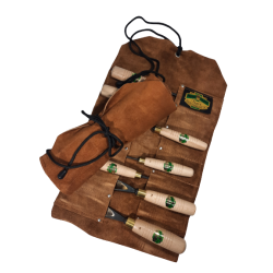 Natural Leather Tool Rolls 12 tools