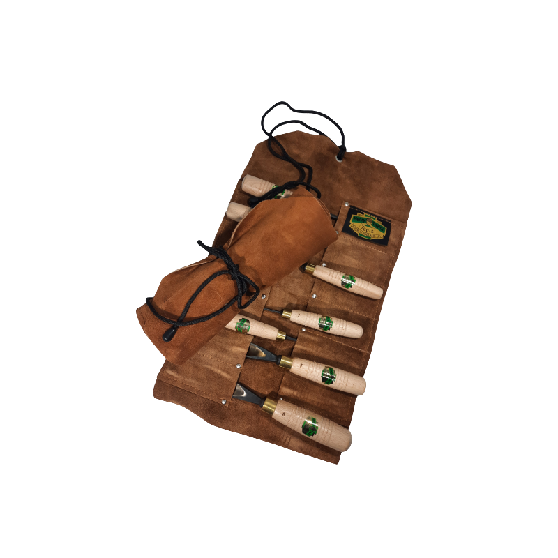 Natural Leather Tool Rolls 12 tools