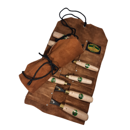 Natural Leather Tool Rolls 12 tools