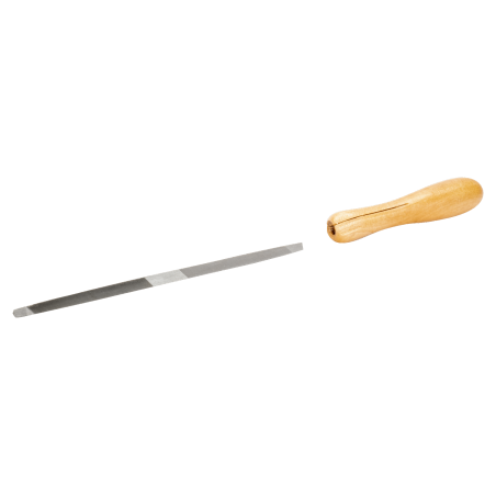 Double-Ended Saw Files with Wooden Handle Second Cut 8"